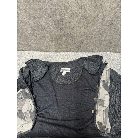 Vintage 70s 80s Cardigan Grandpa Sweater Womens Large Patchwork Folk Hippie - Picture 3 of 10